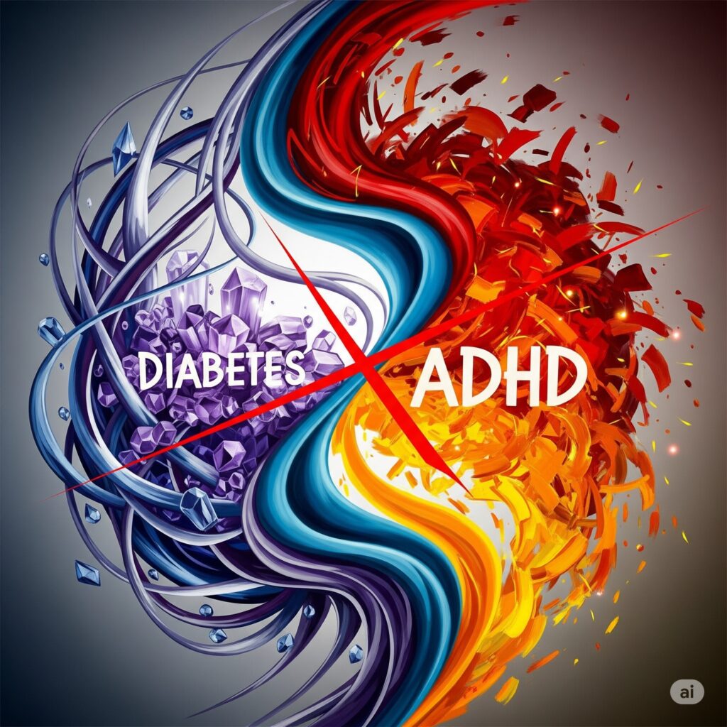 diabetes and ADHD: the chaos no one talks about.