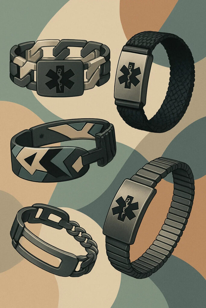 mens diabetic bracelets